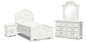 Melanie 6-Piece Twin Bedroom Package - White