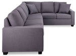 Neto 2pc Sectional with Right Facing Corner Sofa- Dark Grey