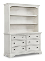 Olivia Hutch/Bookcase - Brushed White