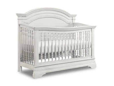 Olivia Arch Top Crib - Brushed White