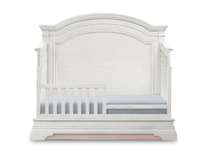 Olivia Arch Top Toddler Bed Package - Brushed White