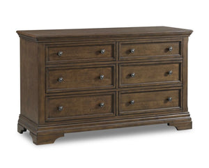 Olivia 6 Drawer Dresser - Rosewood