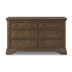 Olivia 6 Drawer Dresser - Rosewood
