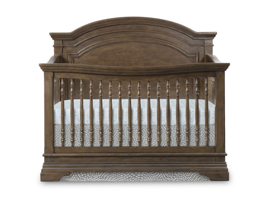 Olivia Arch Top Crib - Rosewood