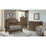 Olivia Arch Top Crib - Rosewood
