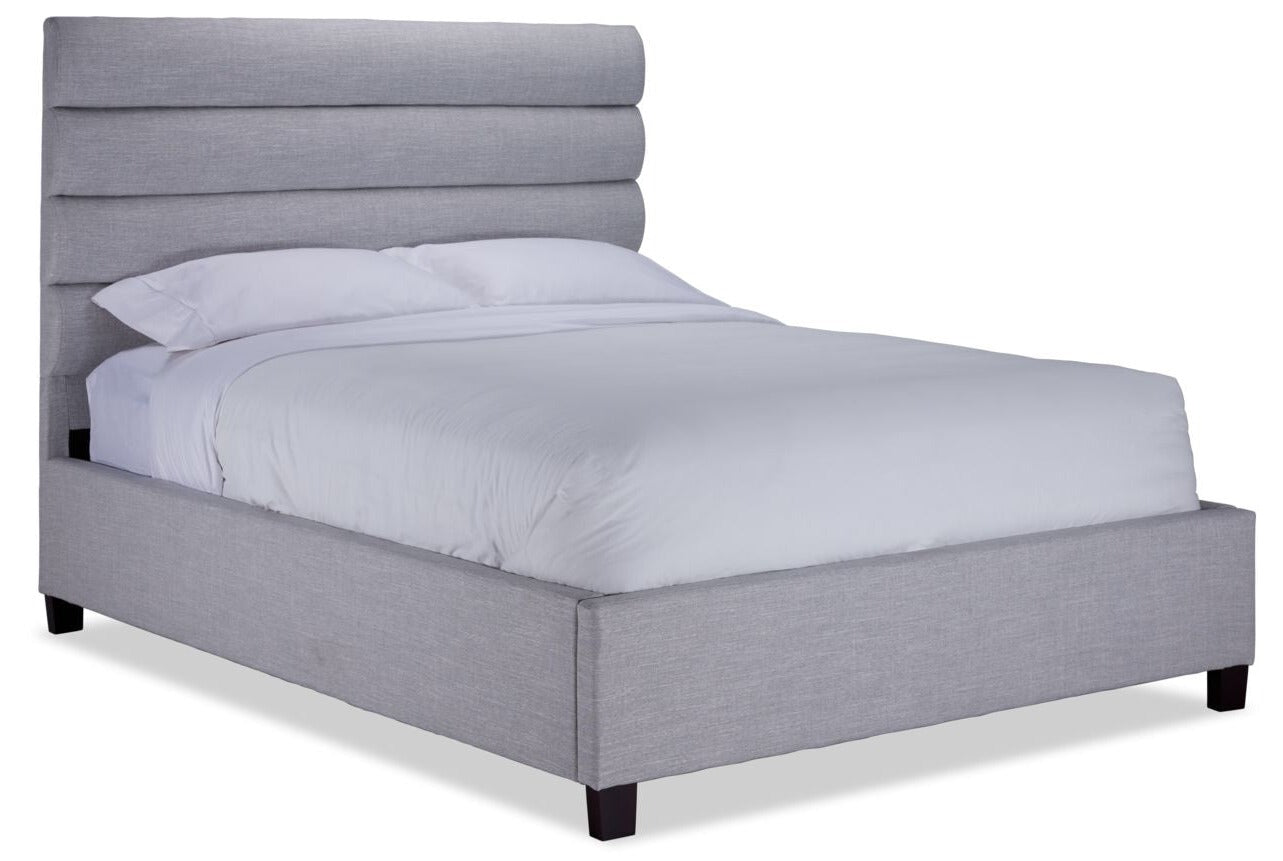 Orchid 3-Piece Full Bed - Light Grey