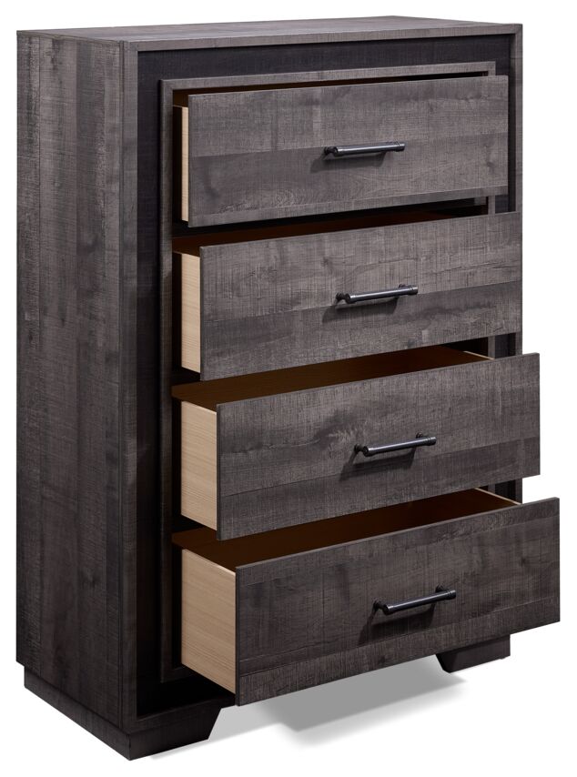 Orlando 4-Drawer Chest - Grey