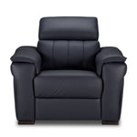 Orlando-Ray Leather Chair-Blue