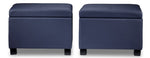 Paloma 3-Piece Ottoman - Navy