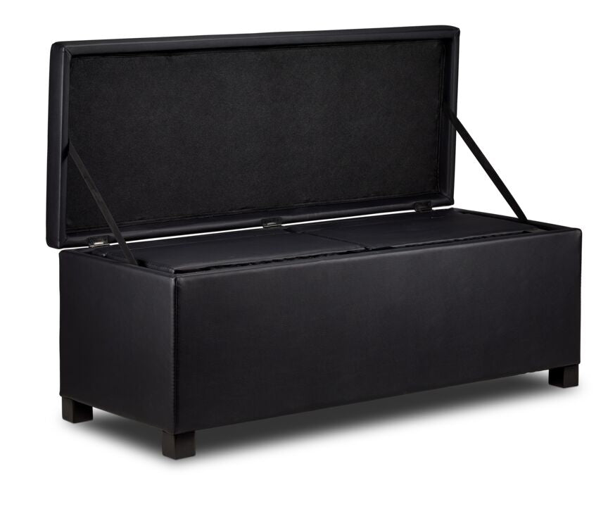 ドラム缶remakeBOX3段！マッドブラック‼️ Paloma 3-Piece Ottoman - Black | Leon's