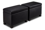 Paloma 3-Piece Ottoman - Black
