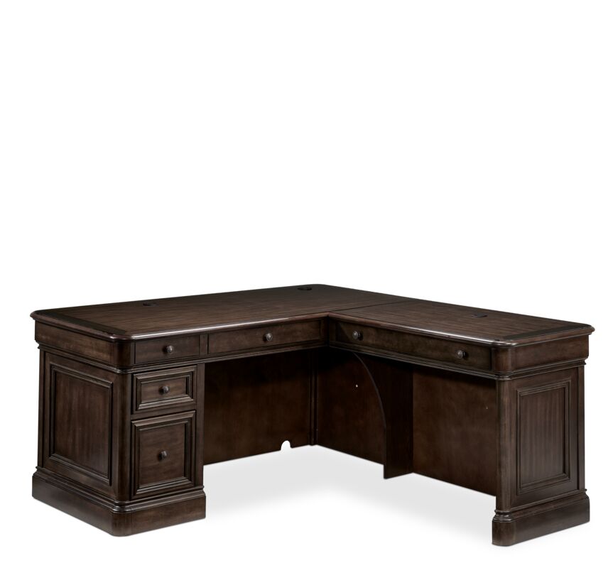 Palomar Hutch and Corner Desk - Tuscany Brown