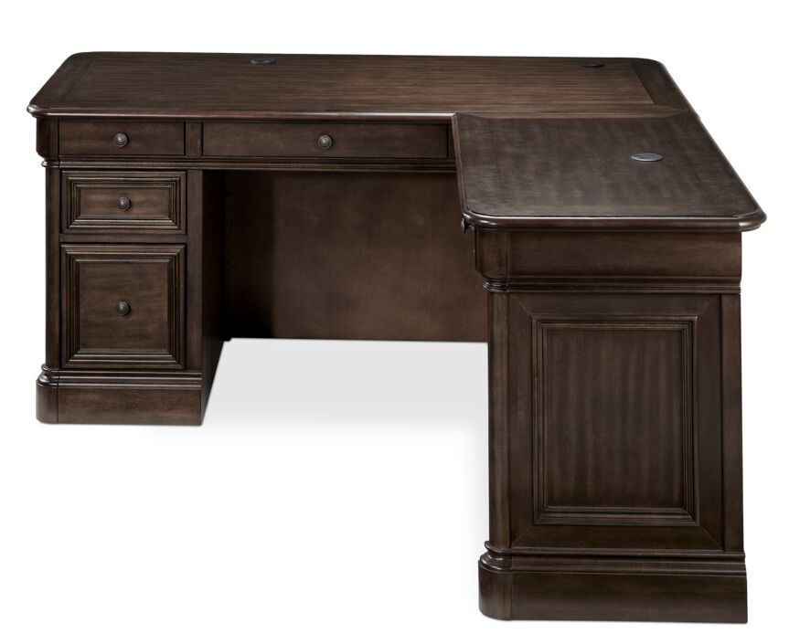 Palomar Hutch and Corner Desk - Tuscany Brown