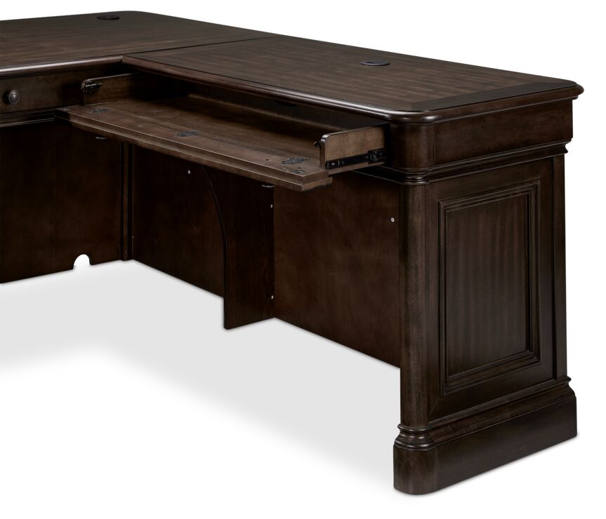 Leons l discount shaped desk
