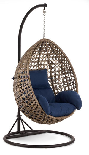 Pearl - Outdoor Egg Chair - Navy, Beige