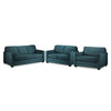 Penelope Sofa, Loveseat and Chair and a Half Set - Teal