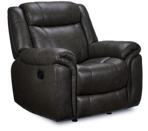 Plaza Leather Rocker Recliner - Grey