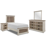 Rayne 6-Piece Twin Bedroom Package - Weathered Grey