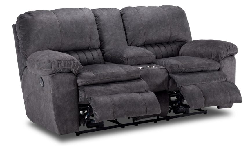 Reyes Power Reclining Loveseat - Grey