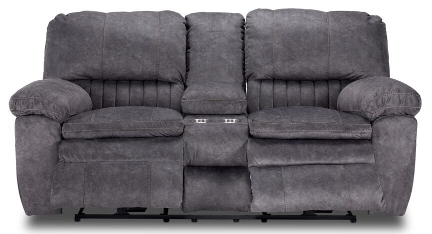 Reyes Power Reclining Loveseat - Grey