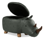 Rhino Storage Ottoman - Green