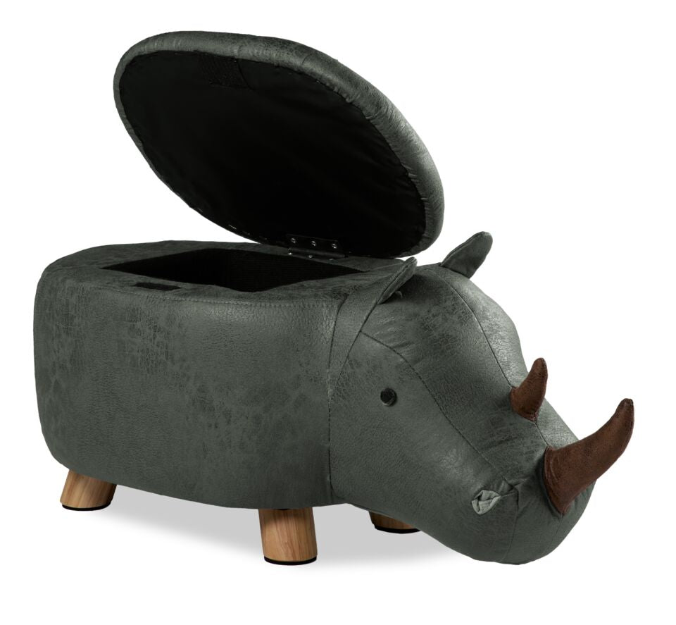 Rhino Storage Ottoman - Green