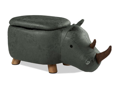 Rhino Storage Ottoman - Green