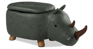 Rhino Storage Ottoman - Green