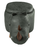 Rhino Storage Ottoman - Green