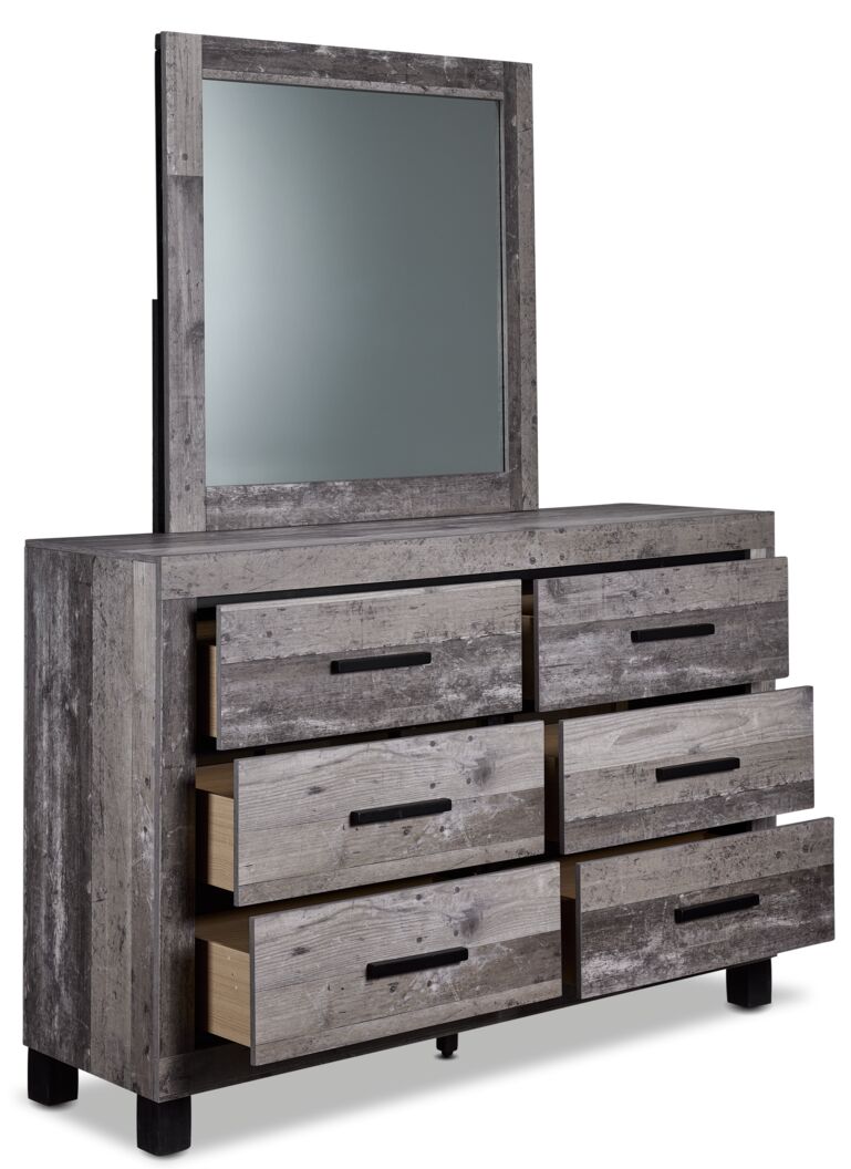 River 6 Drawer Dresser - Light Grey