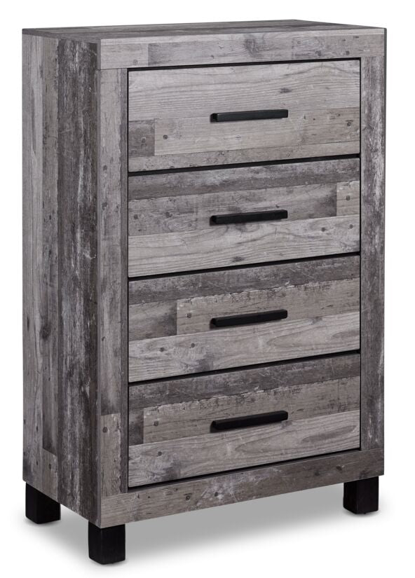 River 4 Drawer Chest - Light Grey