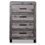 River 4 Drawer Chest - Light Grey