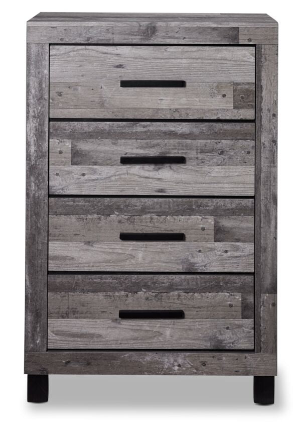 River 4 Drawer Chest - Light Grey