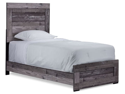 River 3-Piece Twin Bed - Light Grey