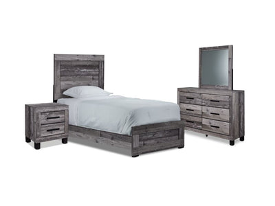 River 6-Piece Twin Bedroom Package - Light Grey