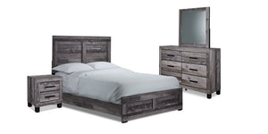 River 6-Piece King Bedroom Package - Light Grey