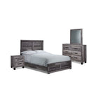River 6-Piece Full Bedroom Package - Light Grey