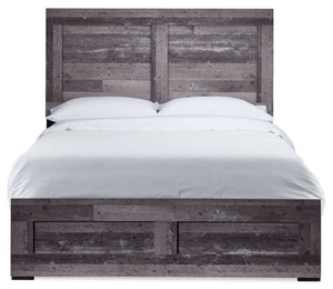 River 3-Piece Full Bed - Light Grey