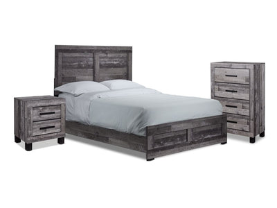 River 5-Piece King Bedroom Package - Light Grey