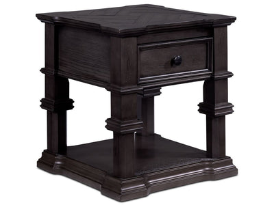 Roman End Table - Grey