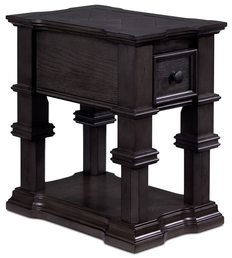 Roman 22" Chairside Table - Grey