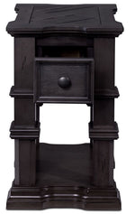 Roman 22" Chairside Table - Grey