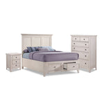 San Mateo 5-Piece Full Storage Bedroom Package - Antique White