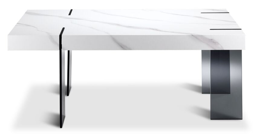 Salerno Coffee Table - White and Black