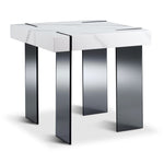 Salerno End Table - White and Black