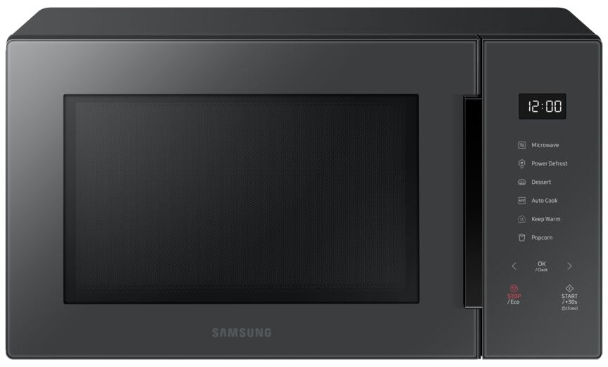 Samsung BESPOKE Charcoal Glass Countertop Microwave (1.1 cu.ft.) - MS11T5018AC/AC