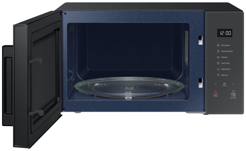 Samsung BESPOKE Charcoal Glass Countertop Microwave (1.1 cu.ft.) - MS11T5018AC/AC