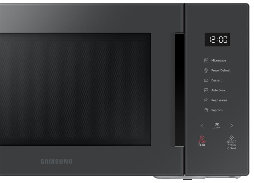 Samsung BESPOKE Charcoal Glass Countertop Microwave (1.1 cu.ft.) - MS11T5018AC/AC