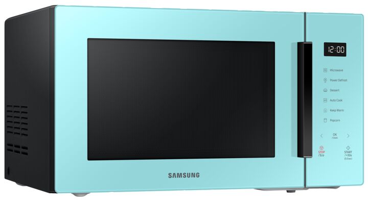 Samsung BESPOKE Mint Glass Countertop Microwave (1.1 cu.ft.) - MS11T5018AN/AC