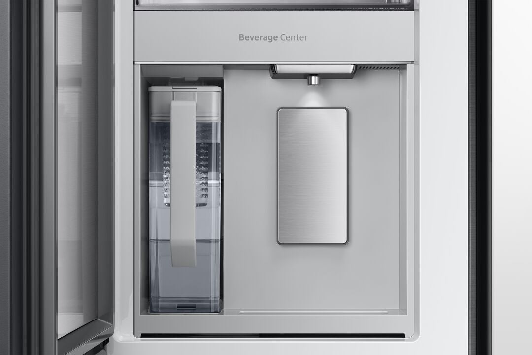 Samsung BESPOKE 36" 4-Door Counter-Depth Refrigerator with Beverage Center and Family Hub (Without Panels) (22.5 cu.ft.) - RF23BB8900ACAC